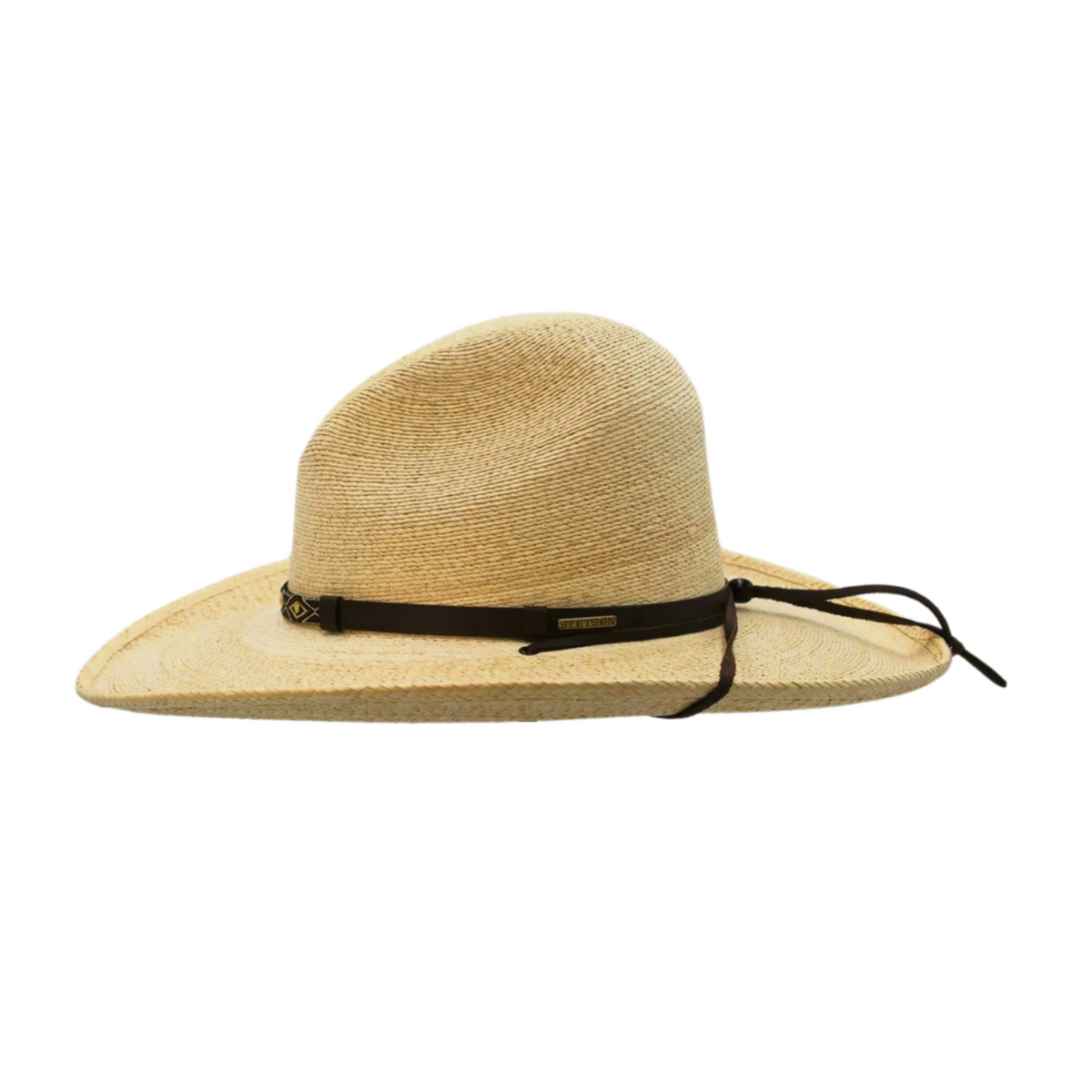 Stetson Calhoun Palm Straw Gus Western Hat: Size: XL Natural